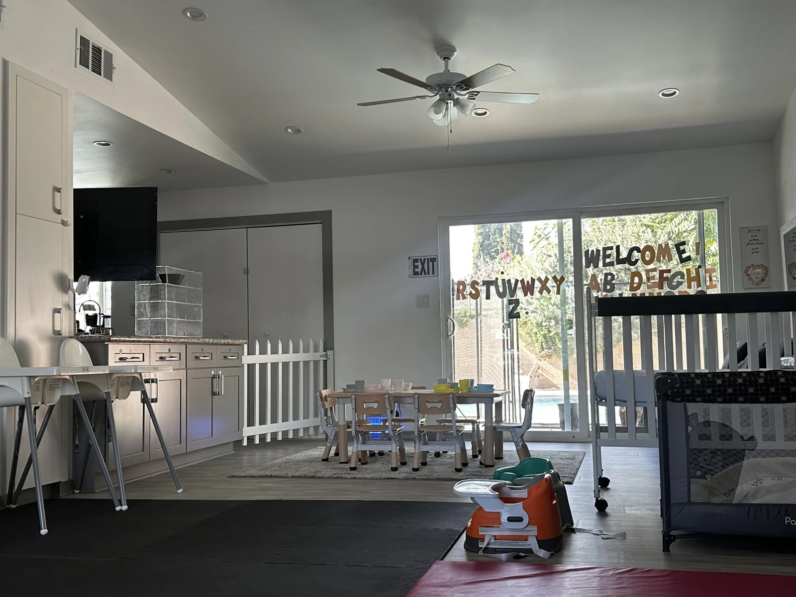 A wide view of the Merrymoon classroom and activity areas